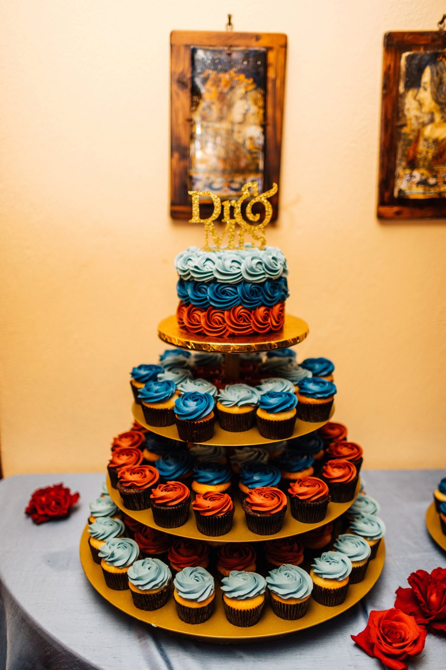 An Elegant Deep Red and Blue Central Florida Wedding via TheELD.com