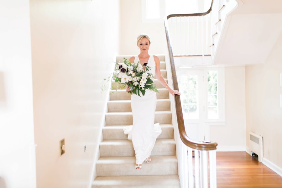 Green and White Classic Organic Seattle Wedding via TheELD.com