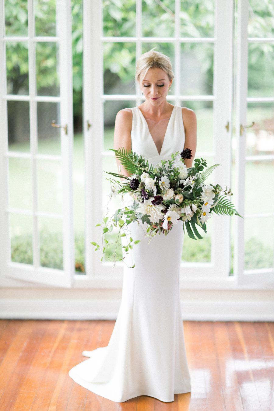 Green and White Classic Organic Seattle Wedding via TheELD.com