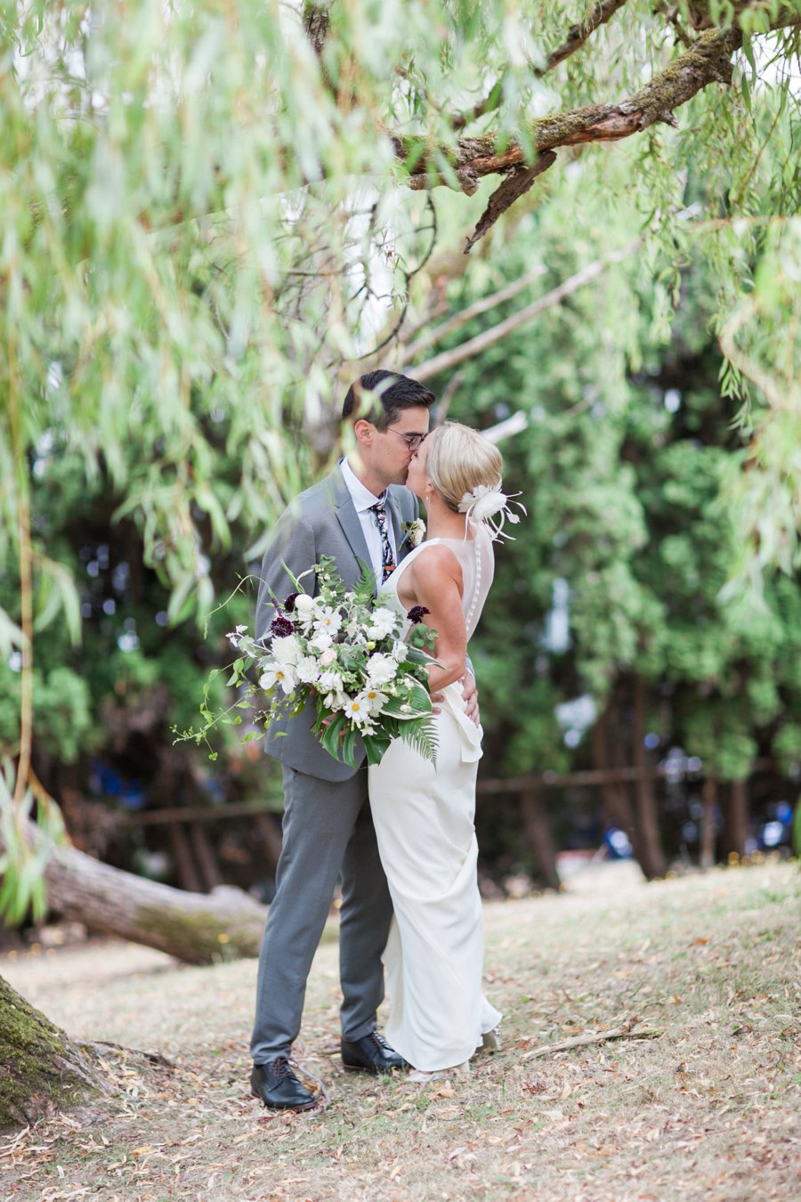 Green and White Classic Organic Seattle Wedding via TheELD.com