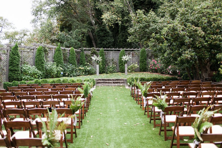 Green and White Classic Organic Seattle Wedding via TheELD.com