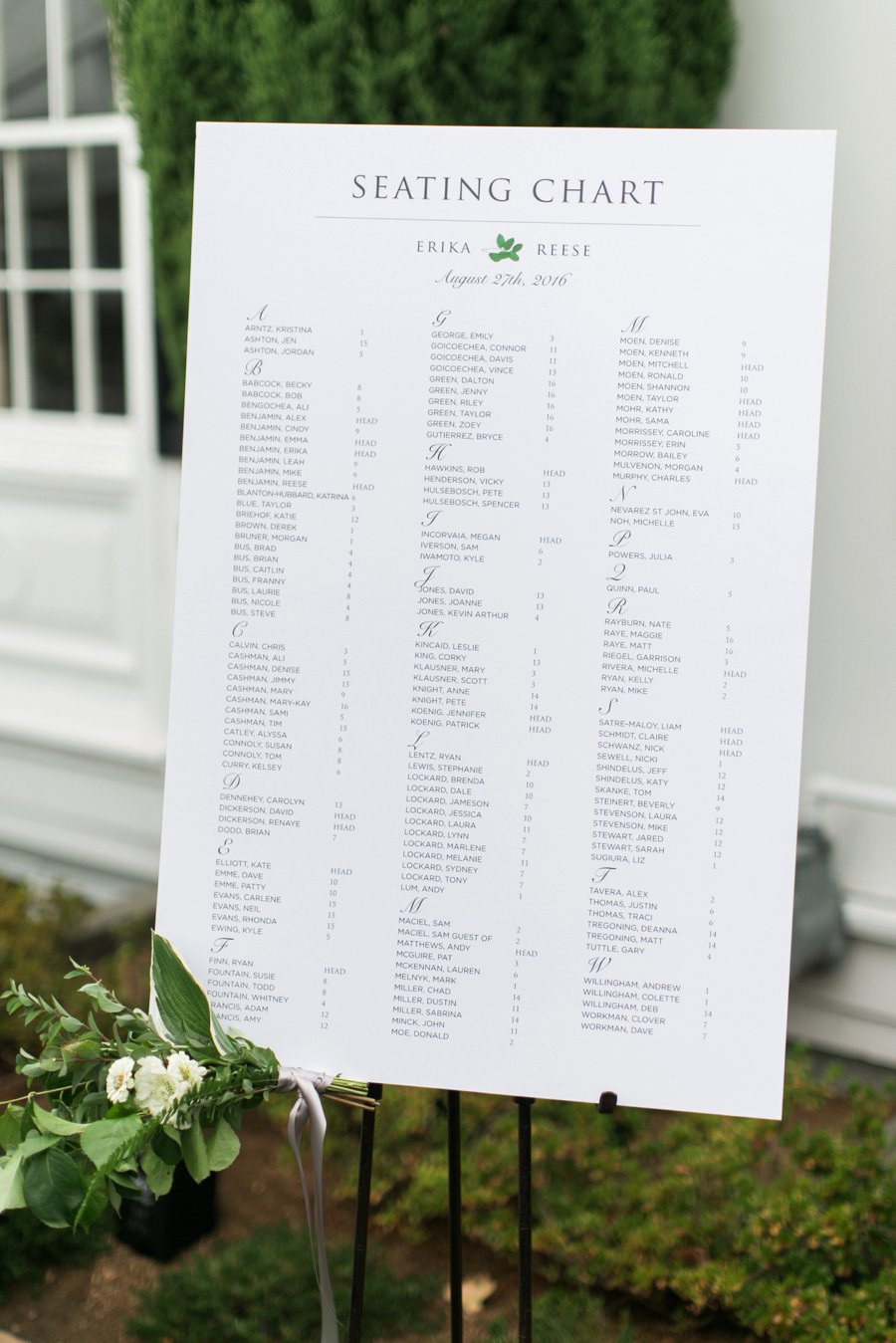 Green and White Classic Organic Seattle Wedding via TheELD.com