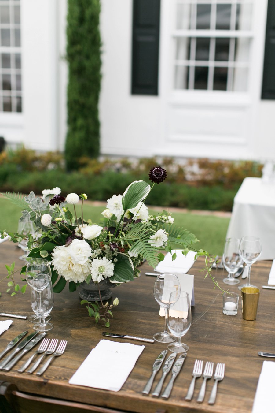 Green and White Classic Organic Seattle Wedding via TheELD.com