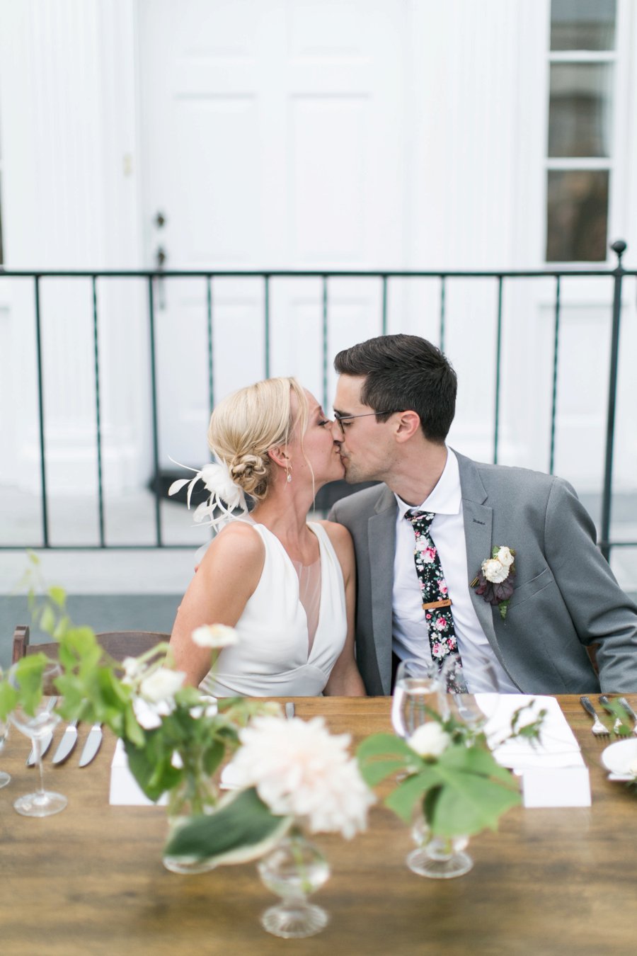 Green and White Classic Organic Seattle Wedding via TheELD.com