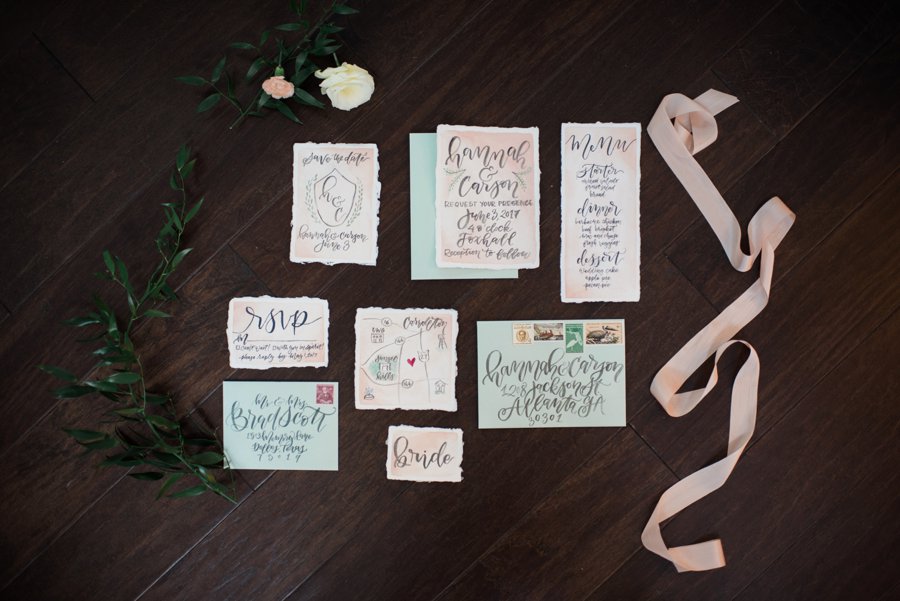 Elegant Peach and White Wedding Ideas via TheELD.com