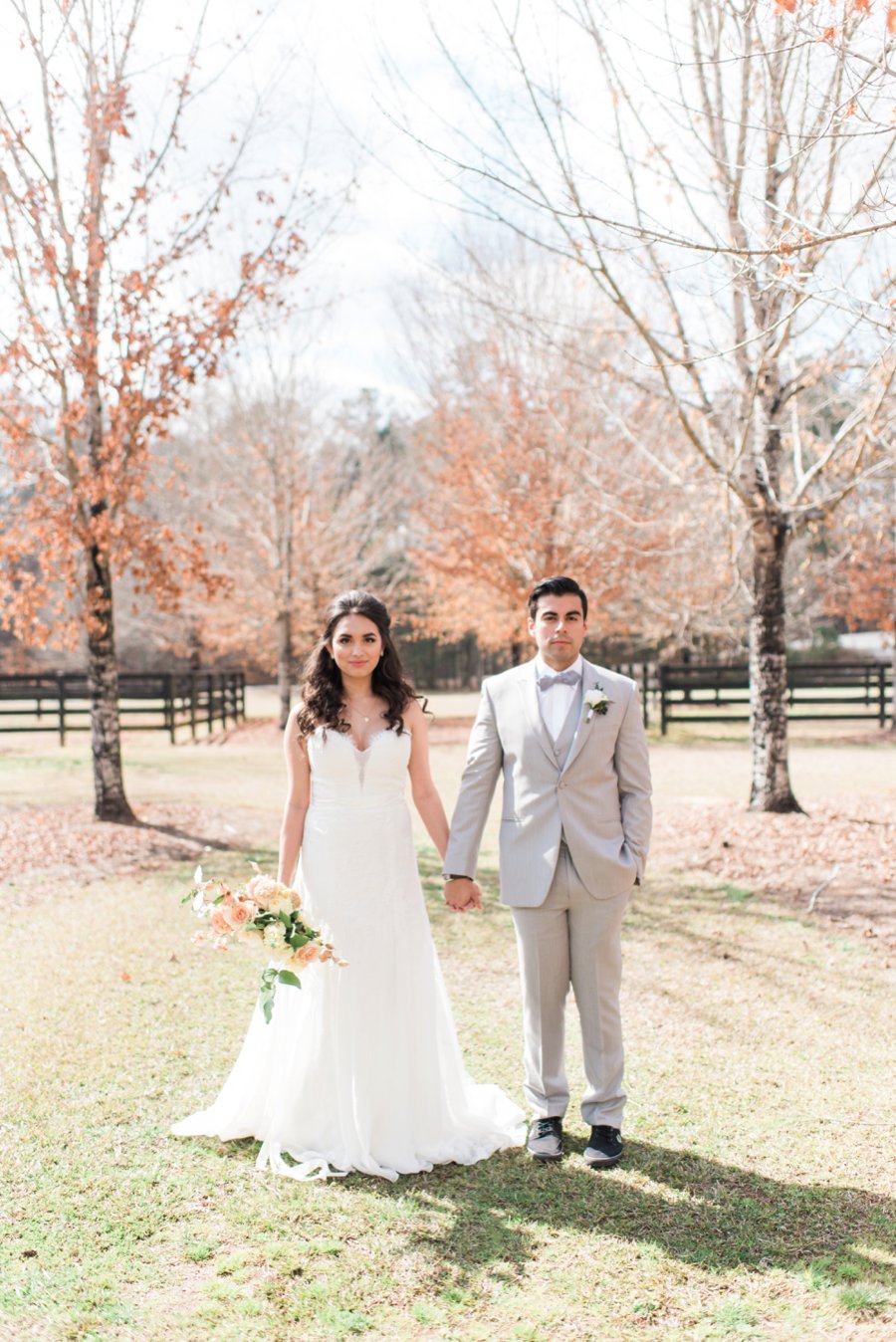 Elegant Peach and White Wedding Ideas via TheELD.com