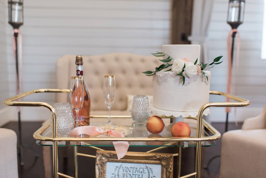 Elegant Peach and White Wedding Ideas via TheELD.com