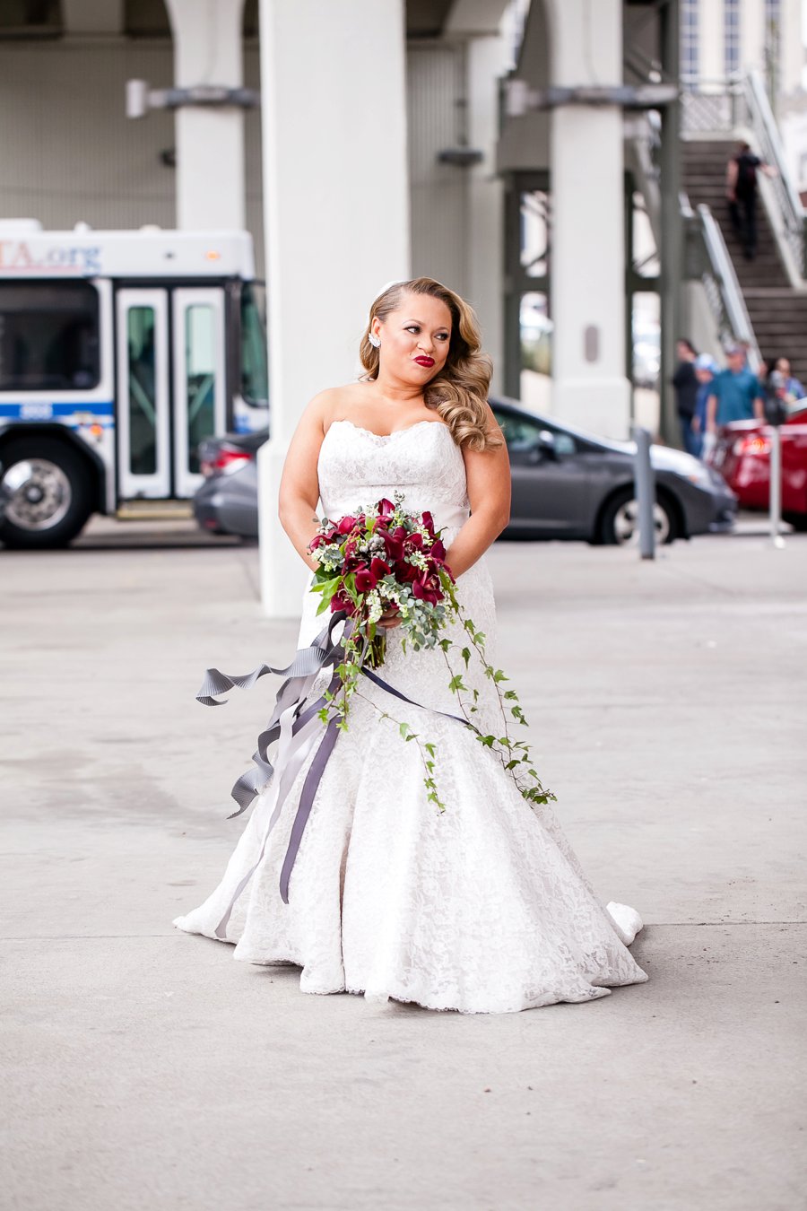 A Jewel Toned and Gold Industrial Nashville Wedding via TheELD.com