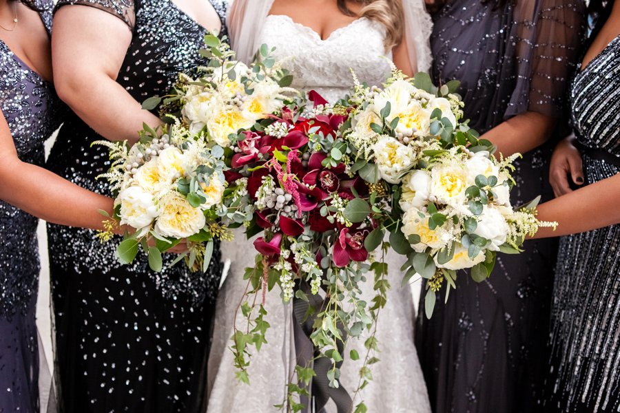 A Jewel Toned and Gold Industrial Nashville Wedding via TheELD.com