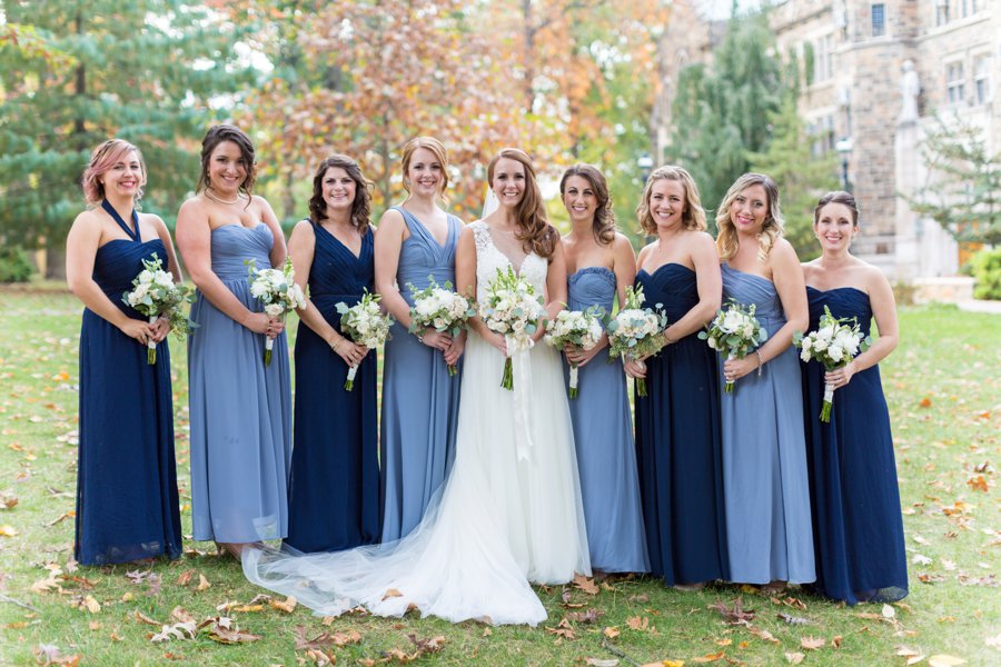 An Eclectic Blue & White Pennsylvania Wedding via TheELD.com