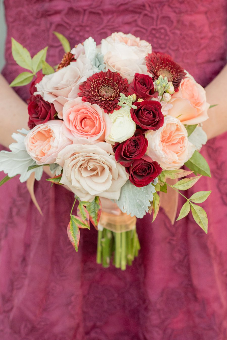 A Southern Pink & Red North Carolina Wedding via TheELD.com