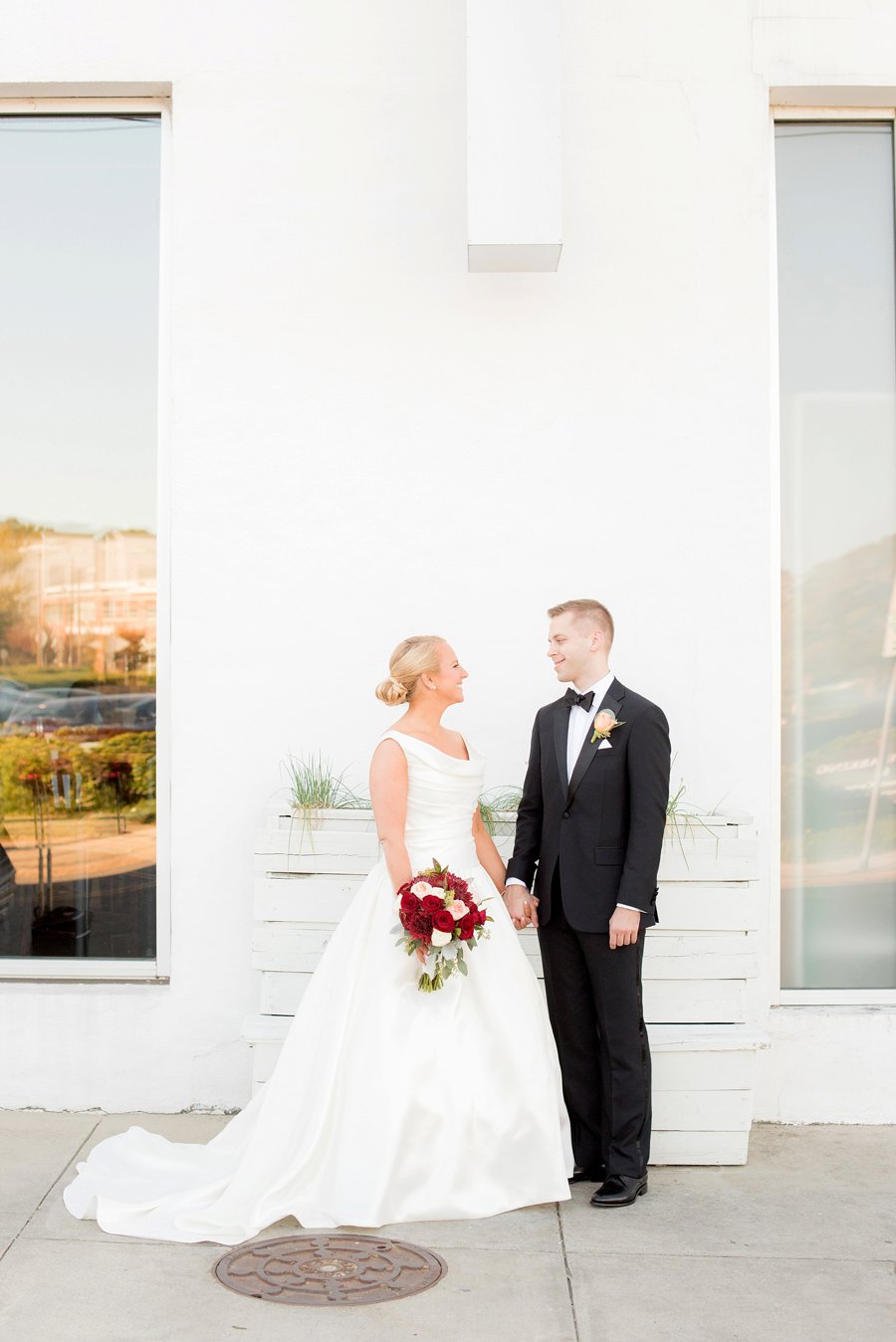 A Southern Pink & Red North Carolina Wedding via TheELD.com