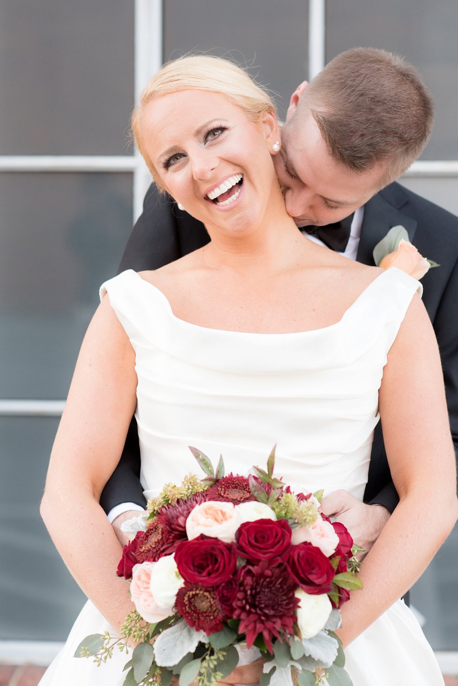 A Southern Pink & Red North Carolina Wedding via TheELD.com