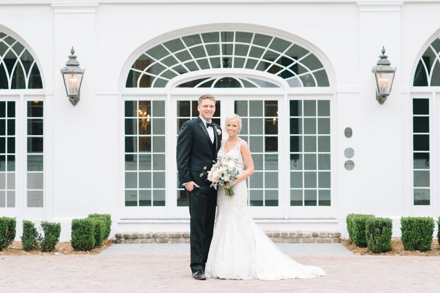 A White and Teal Southern Charleston Wedding via TheELD.com