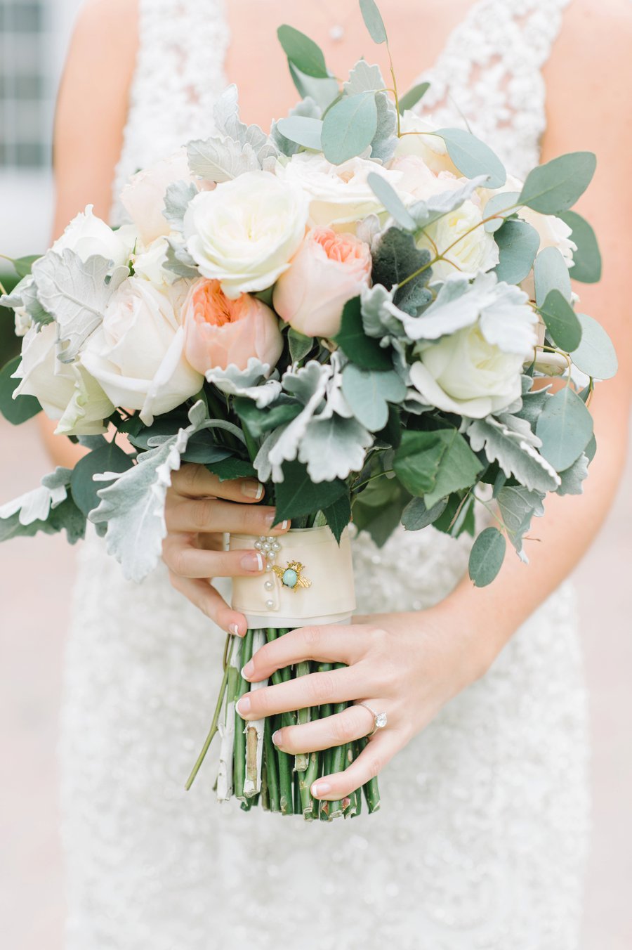 A White and Teal Southern Charleston Wedding via TheELD.com