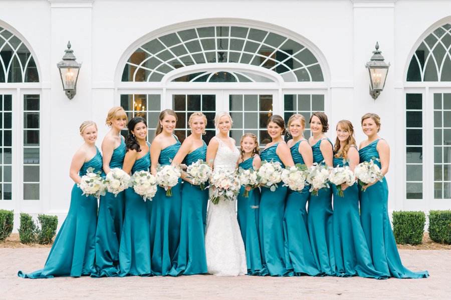 A White and Teal Southern Charleston Wedding via TheELD.com