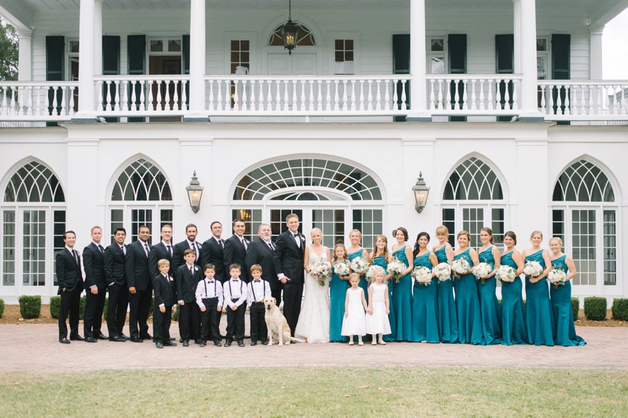 A White and Teal Southern Charleston Wedding via TheELD.com