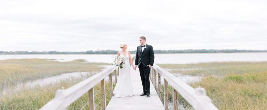 A White and Teal Southern Charleston Wedding via TheELD.com