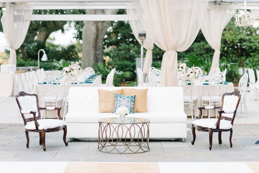 A White and Teal Southern Charleston Wedding via TheELD.com