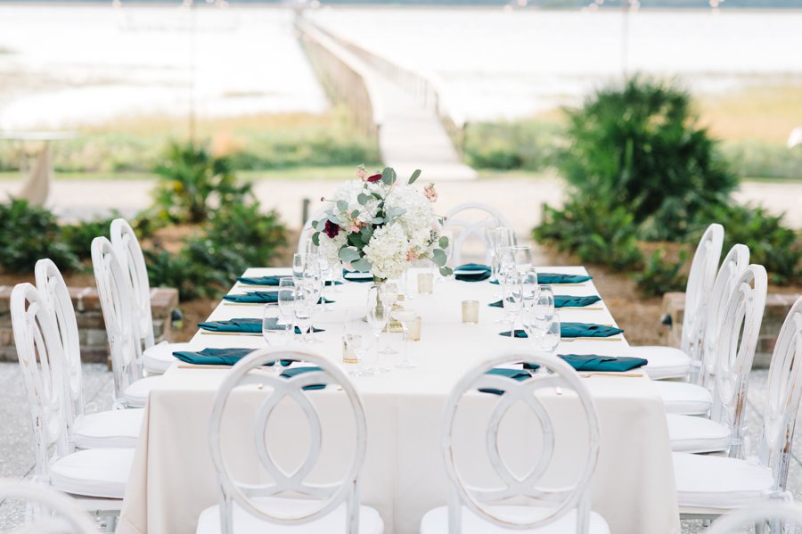 A White and Teal Southern Charleston Wedding via TheELD.com