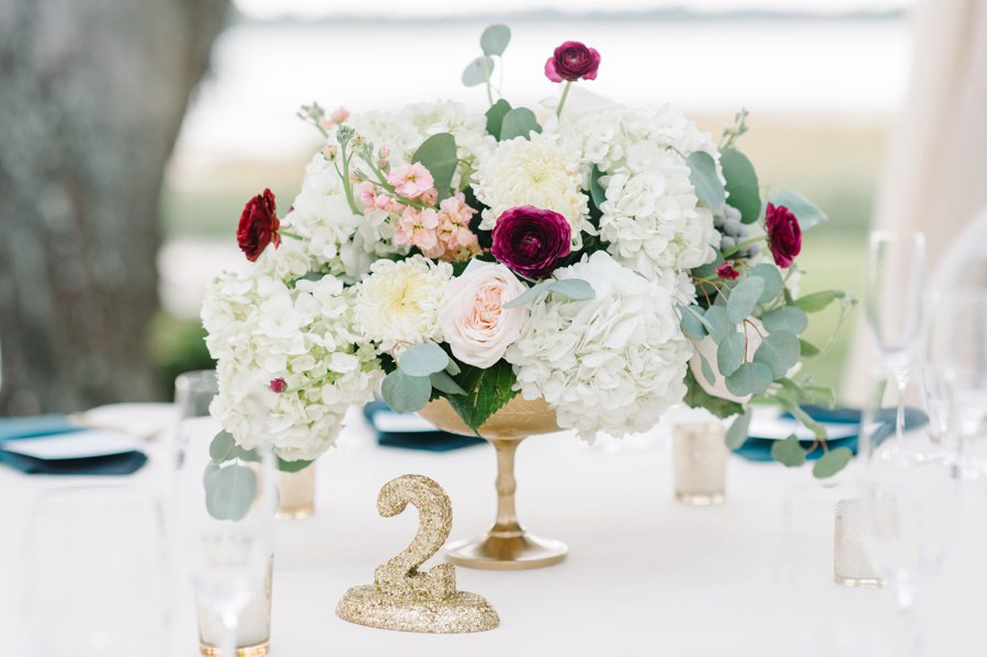 A White and Teal Southern Charleston Wedding via TheELD.com