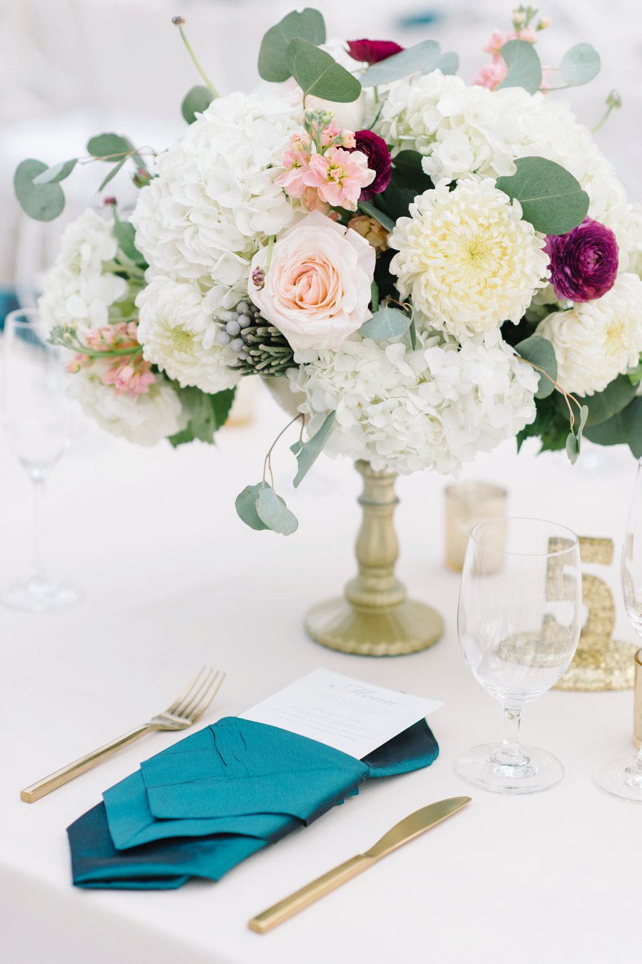 A White and Teal Southern Charleston Wedding via TheELD.com