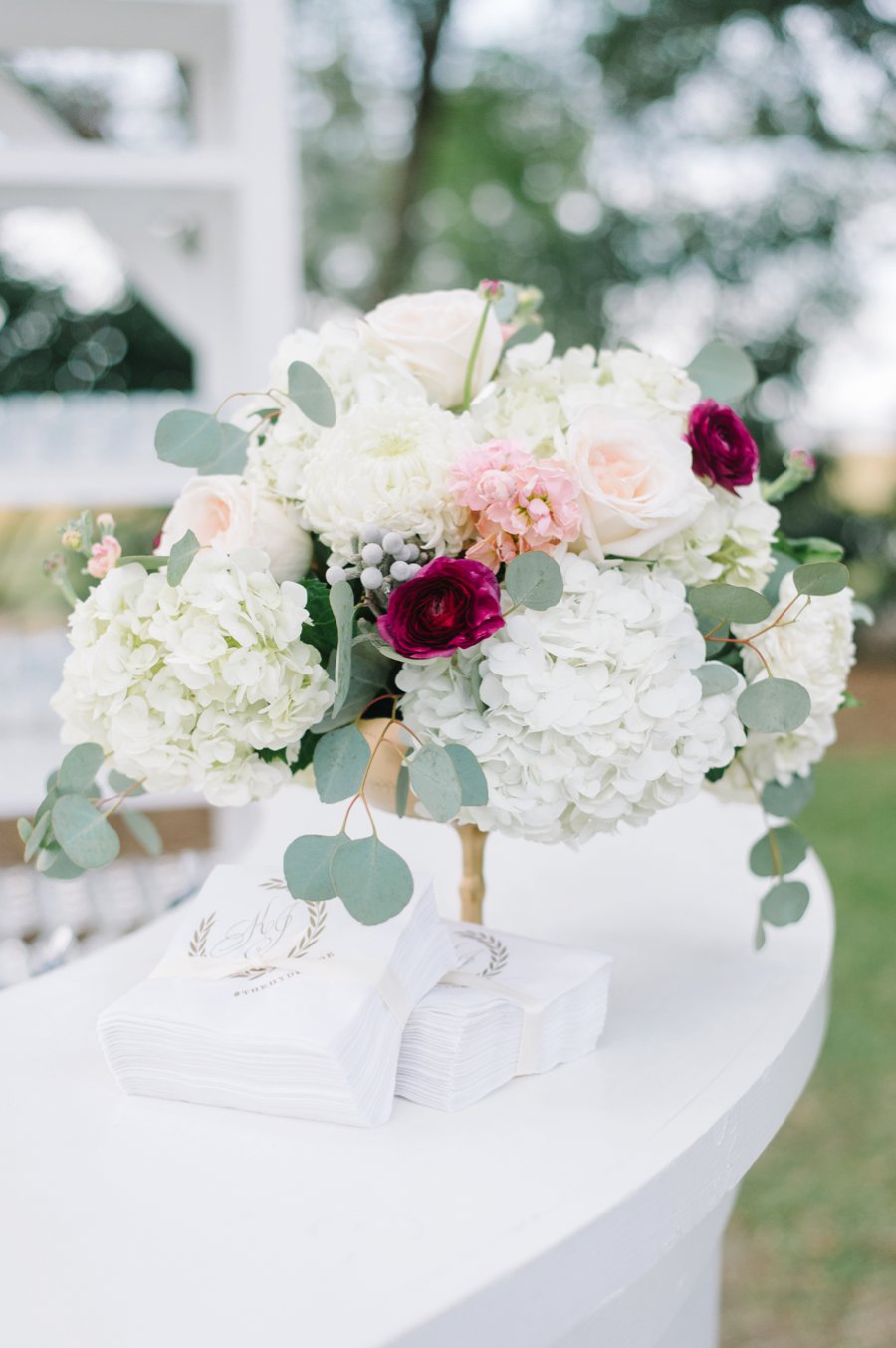 A White and Teal Southern Charleston Wedding via TheELD.com