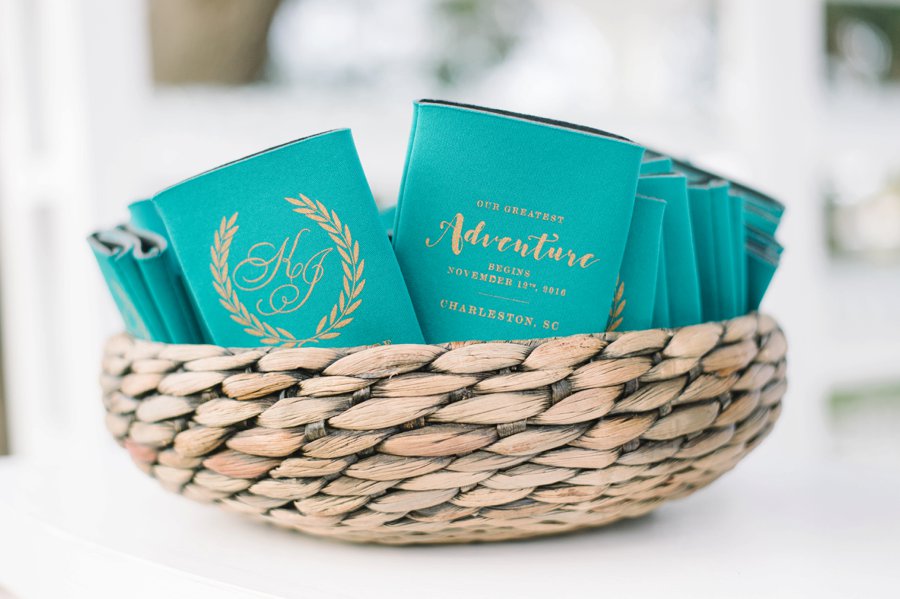 A White and Teal Southern Charleston Wedding via TheELD.com