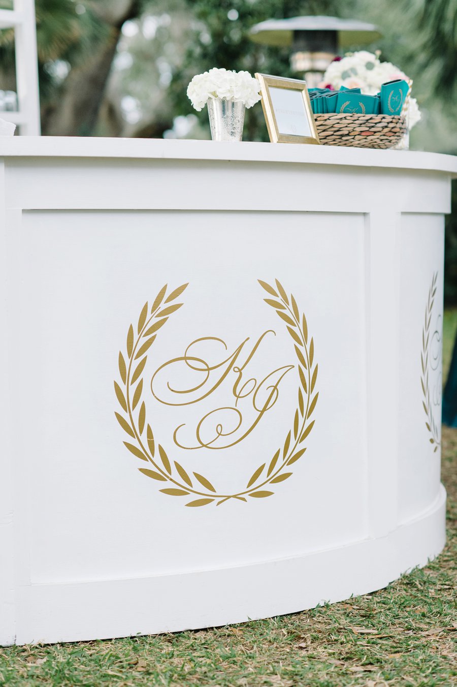 A White and Teal Southern Charleston Wedding via TheELD.com