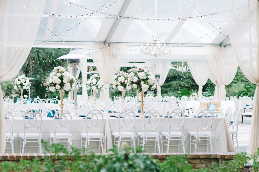 A White and Teal Southern Charleston Wedding via TheELD.com