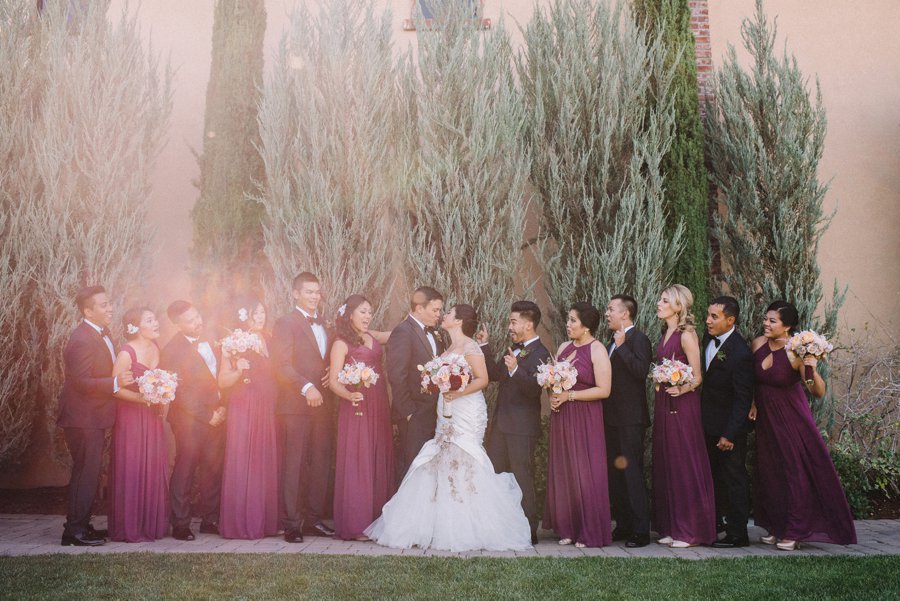 Berry & Blush California Winery Wedding via TheELD.com
