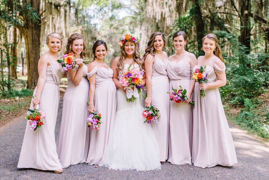 A Colorful Plantation Style Alabama Wedding via TheELD.com