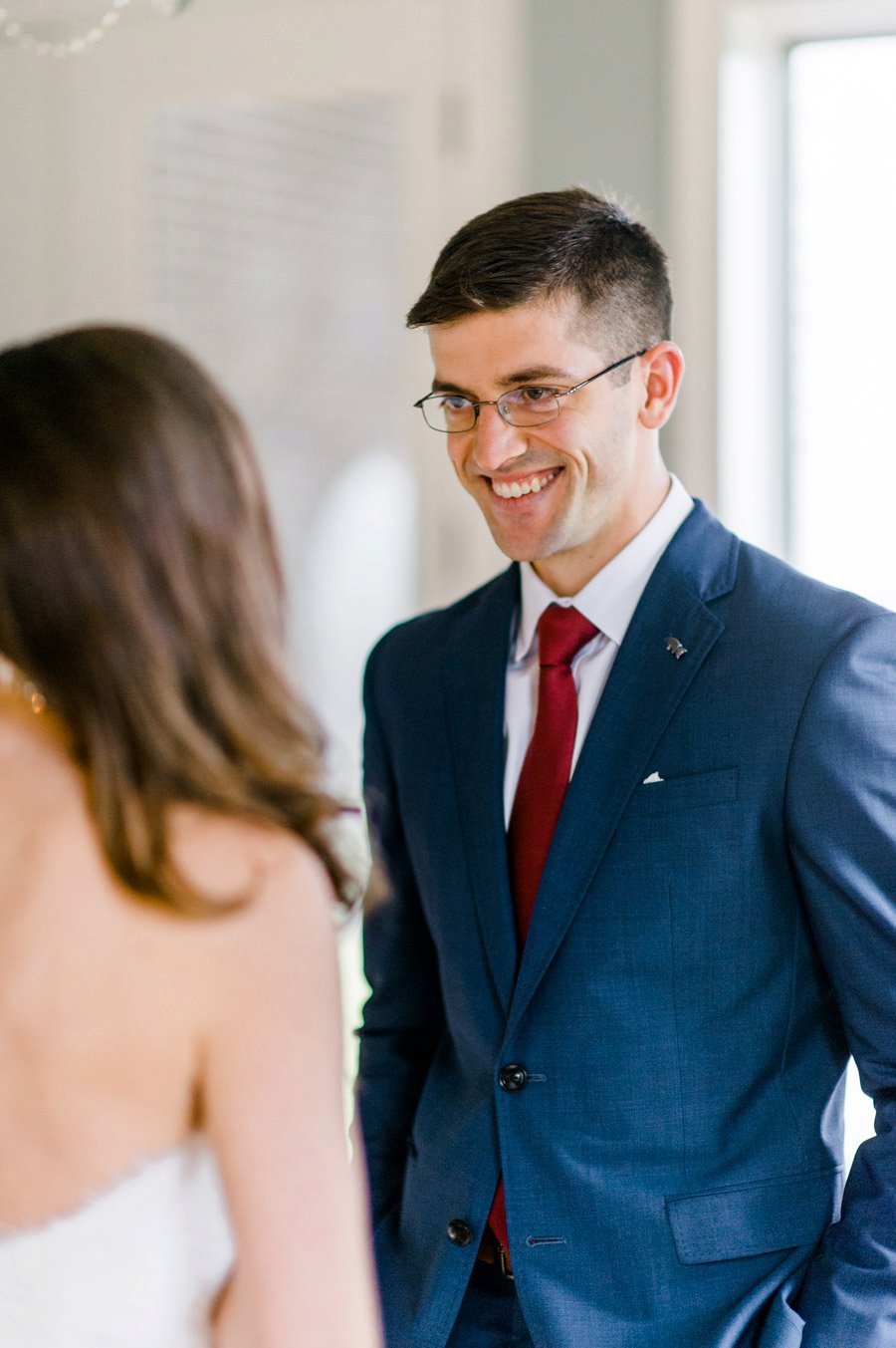 Berry, Navy, & Green Organic North Carolina Wedding via TheELD.com