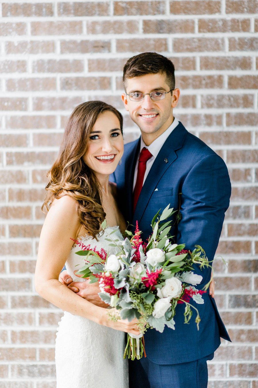 Berry, Navy, & Green Organic North Carolina Wedding via TheELD.com