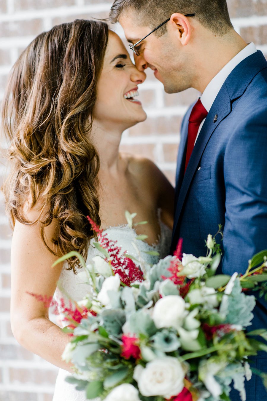 Berry, Navy, & Green Organic North Carolina Wedding via TheELD.com