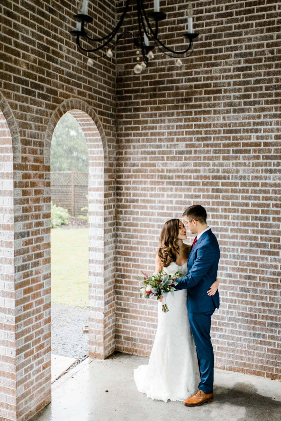 Berry, Navy, & Green Organic North Carolina Wedding via TheELD.com