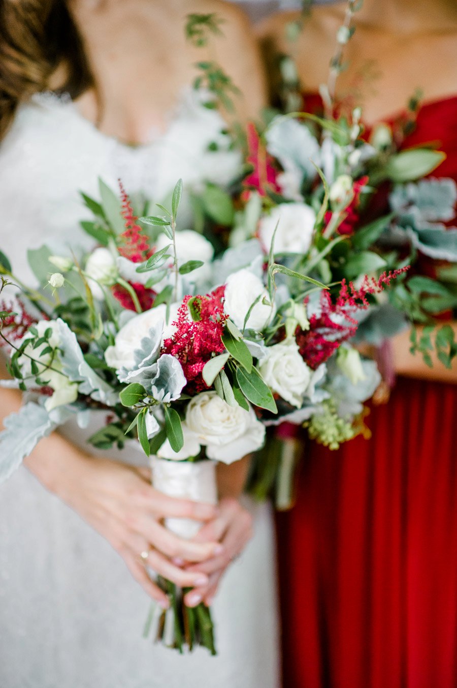 Berry, Navy, & Green Organic North Carolina Wedding via TheELD.com