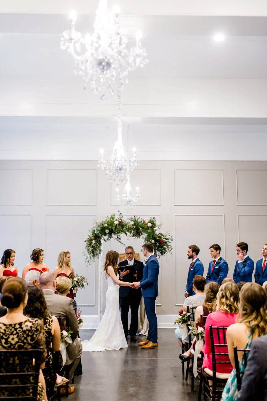 Berry, Navy, & Green Organic North Carolina Wedding via TheELD.com