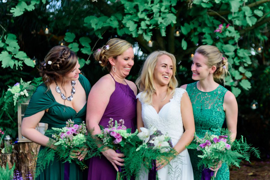 A Purple & Green Woodland Inspired Wedding via TheELD.com