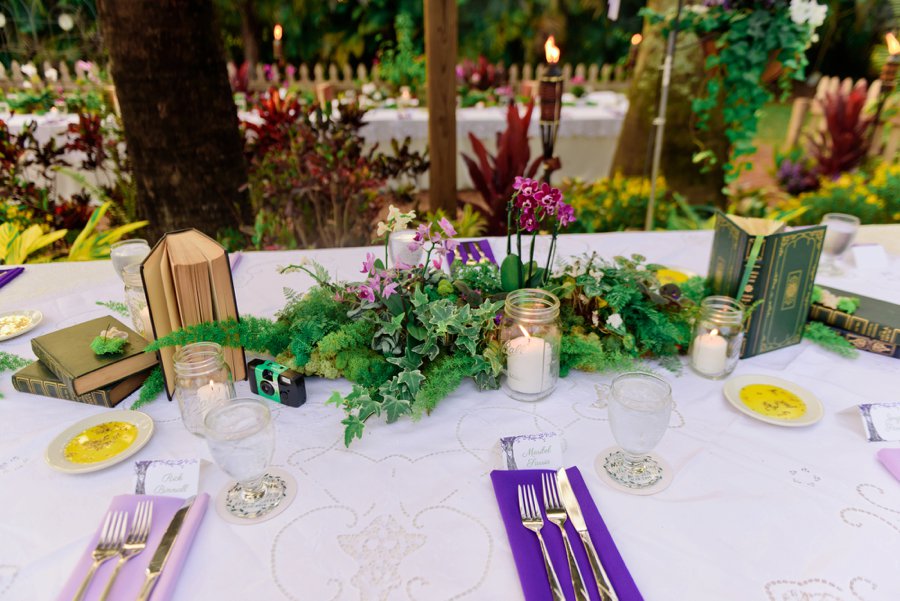 A Purple & Green Woodland Inspired Wedding via TheELD.com