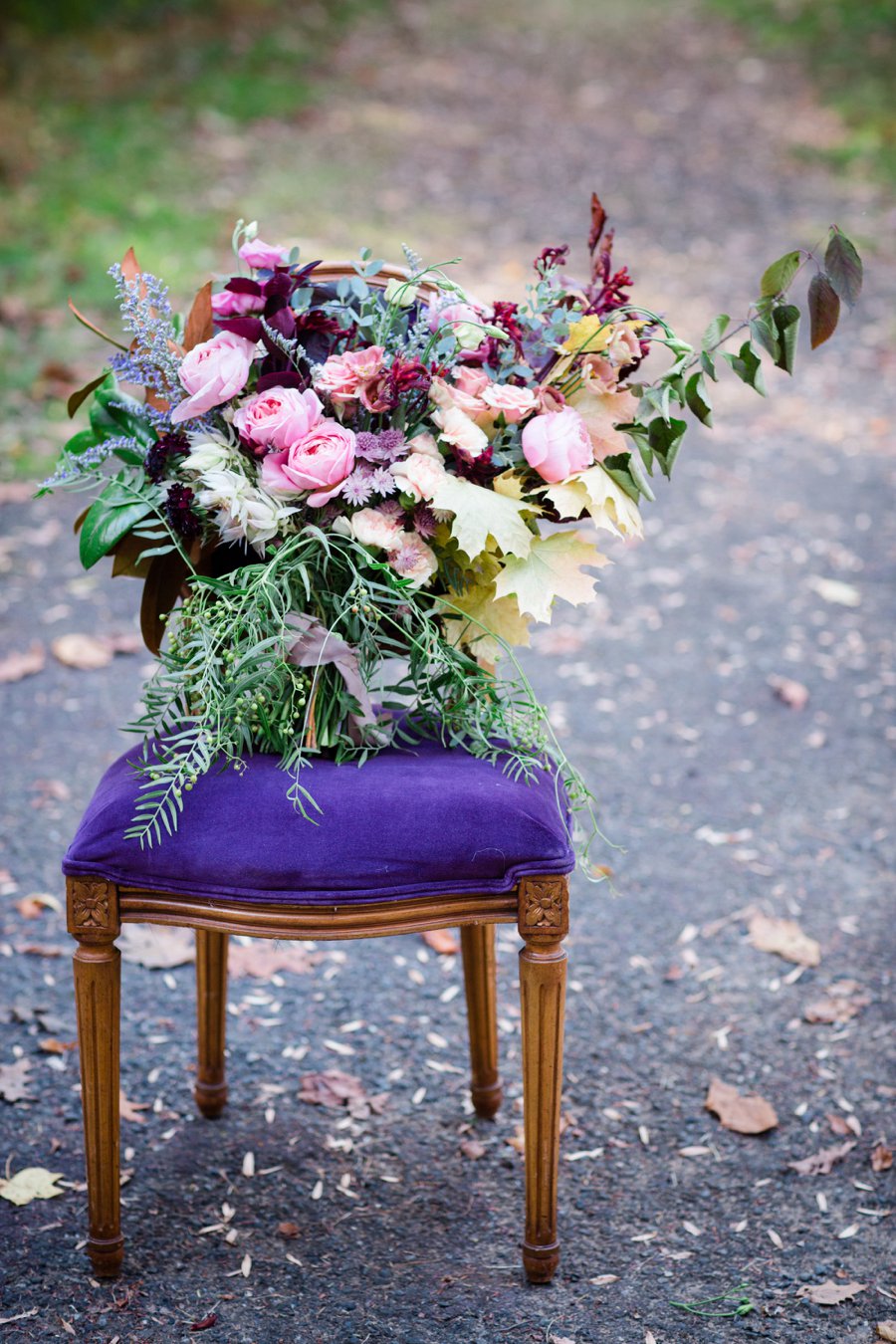 Bold Berry toned Vintage Inspired Wedding Ideas via TheELD.com