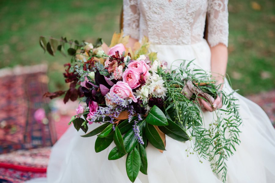 Bold Berry toned Vintage Inspired Wedding Ideas via TheELD.com