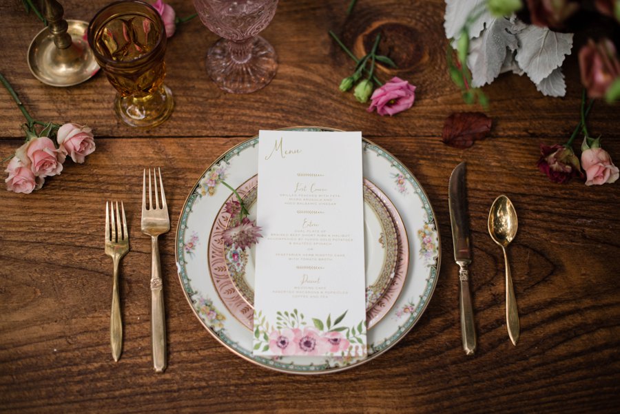 Bold Berry toned Vintage Inspired Wedding Ideas via TheELD.com