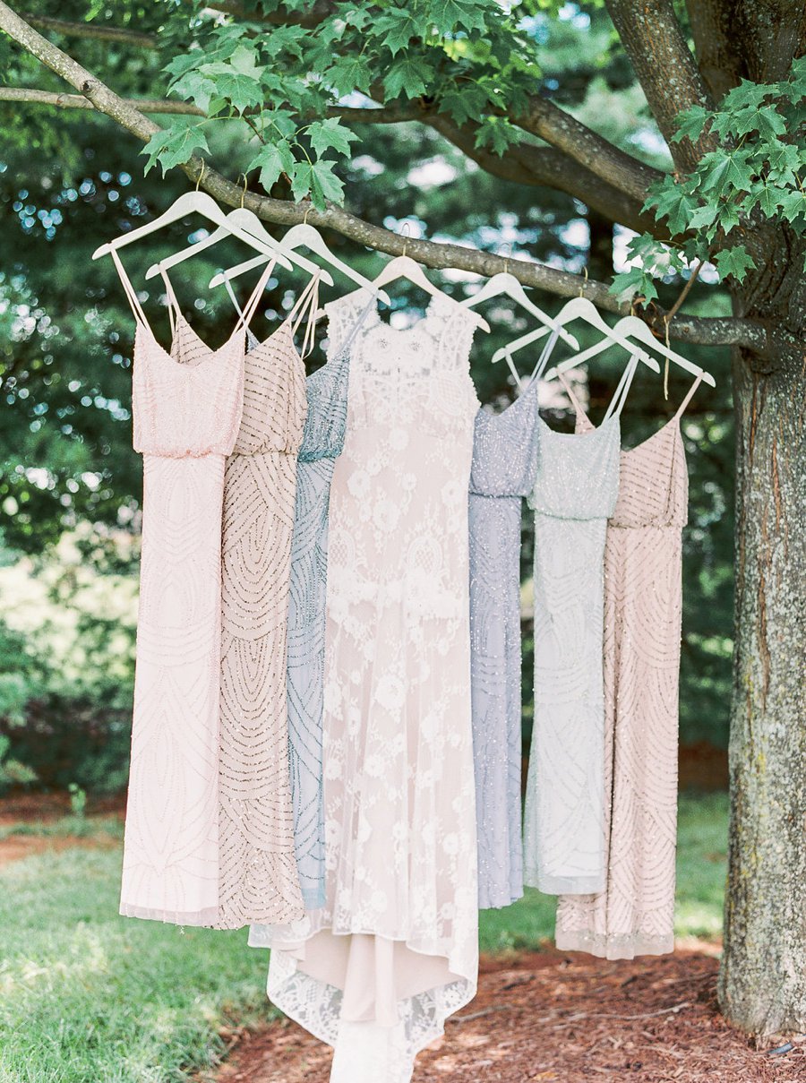 A Relaxed Bohemian Blush & Blue Maryland Wedding via TheELD.com