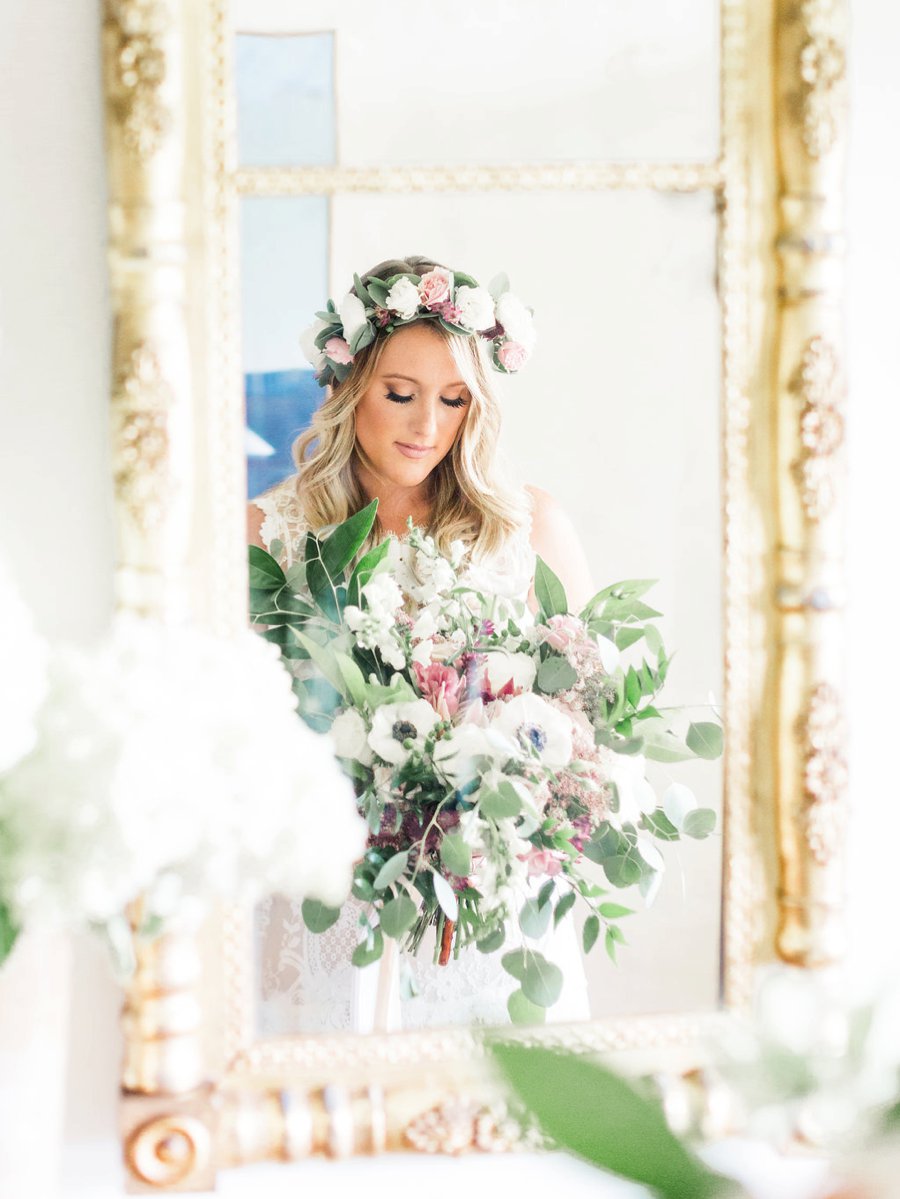 A Relaxed Bohemian Blush & Blue Maryland Wedding via TheELD.com