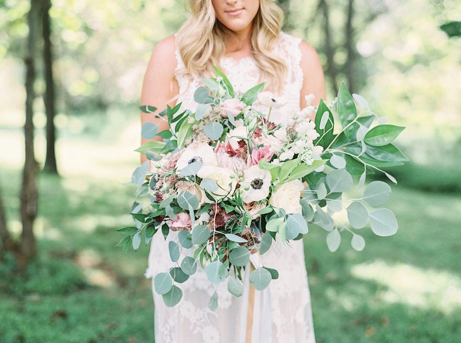 A Relaxed Bohemian Blush & Blue Maryland Wedding via TheELD.com