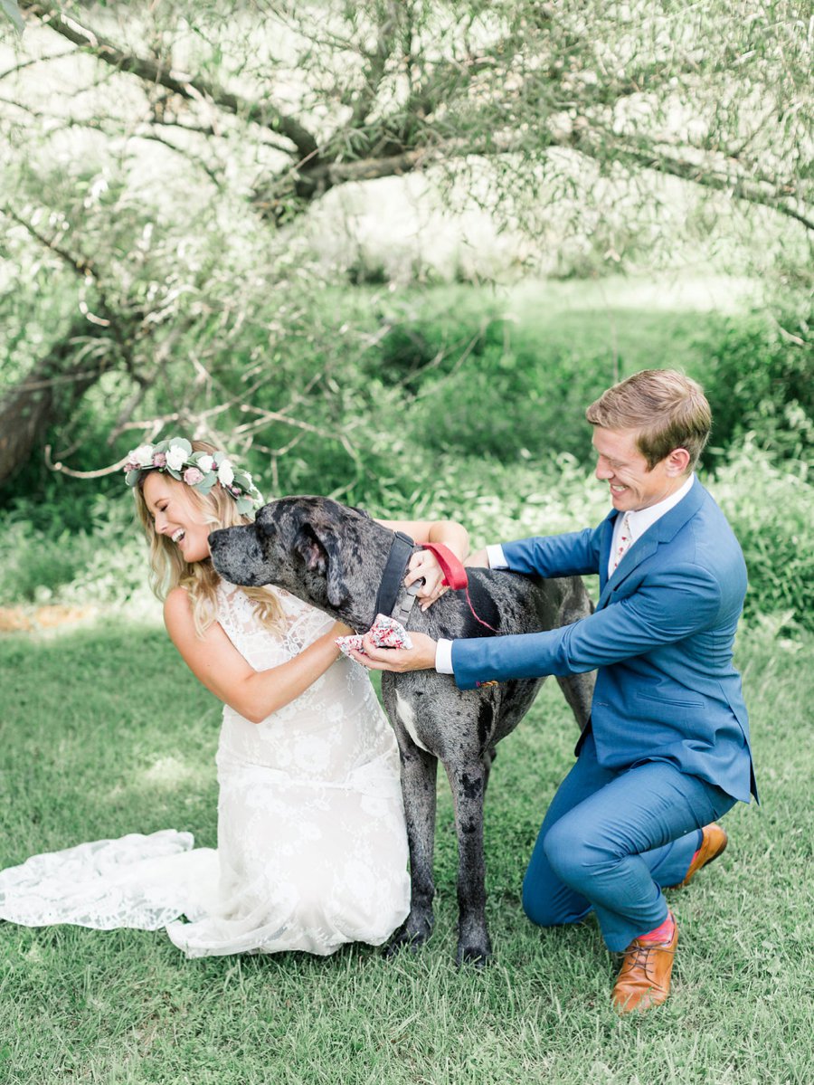 A Relaxed Bohemian Blush & Blue Maryland Wedding via TheELD.com