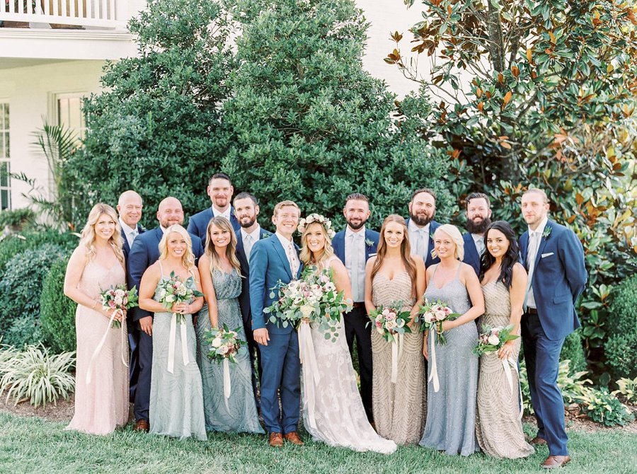 A Relaxed Bohemian Blush & Blue Maryland Wedding via TheELD.com