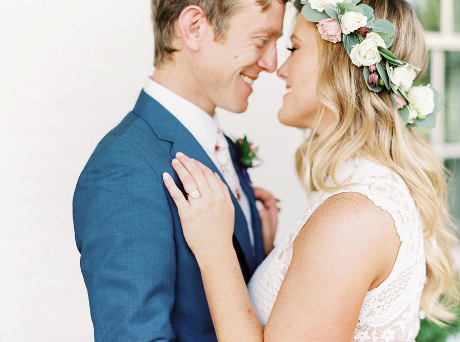 A Relaxed Bohemian Blush & Blue Maryland Wedding via TheELD.com