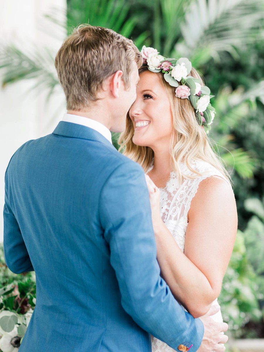 A Relaxed Bohemian Blush & Blue Maryland Wedding via TheELD.com